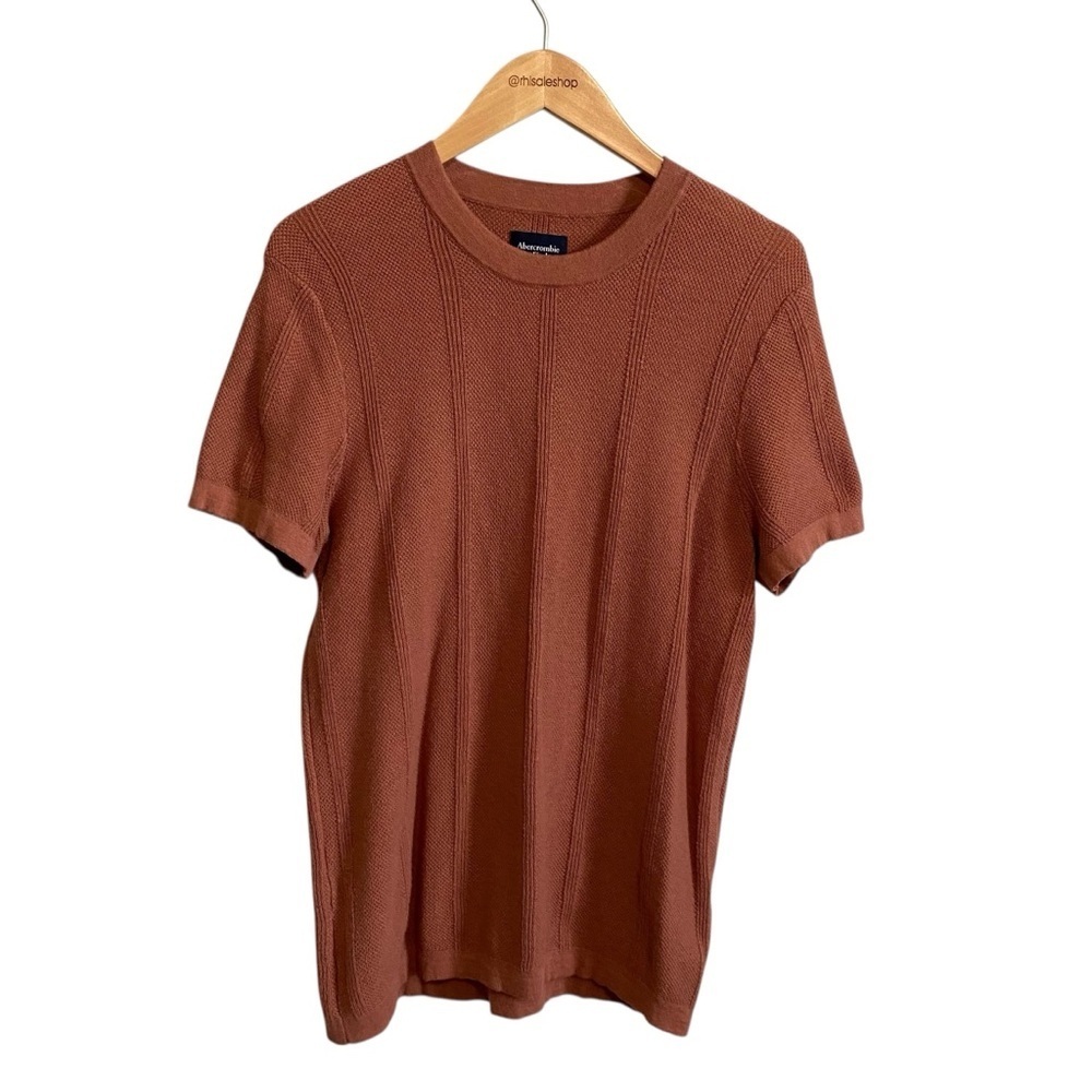 Abercrombie & Fitch Orange Spice Featherweight Knit Short Sleeve Top Size Medium